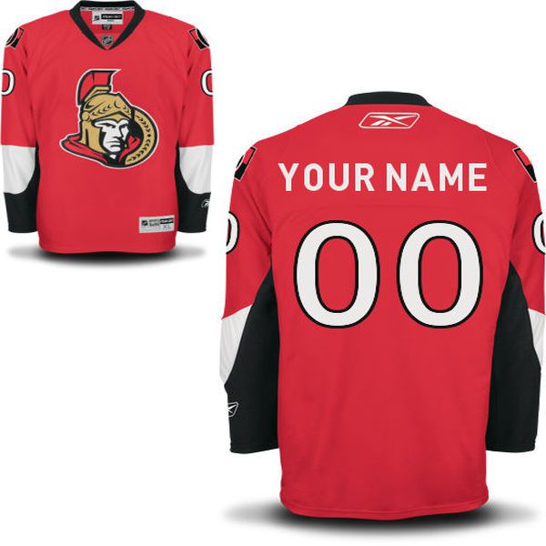 Reebok Ottawa Senators Men Premier Home Custom NHL Jersey - Red->customized nhl jersey->Custom Jersey
